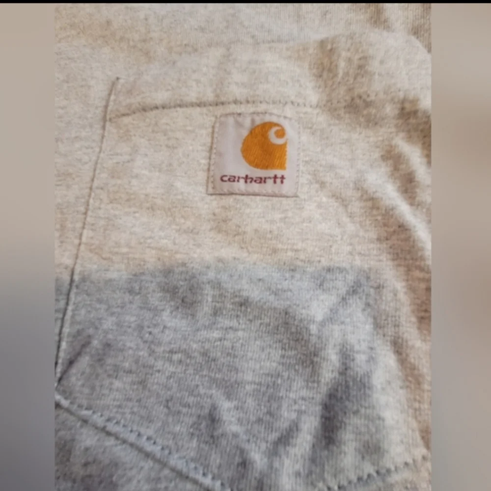 Vintage Carhartt Heather Gray Simple Basic Classic Long Sleeve Tee Size Medium
